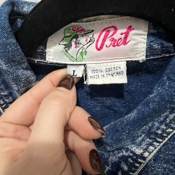 Pret Button Up Denim with Embellishments - Picture 2 of 7